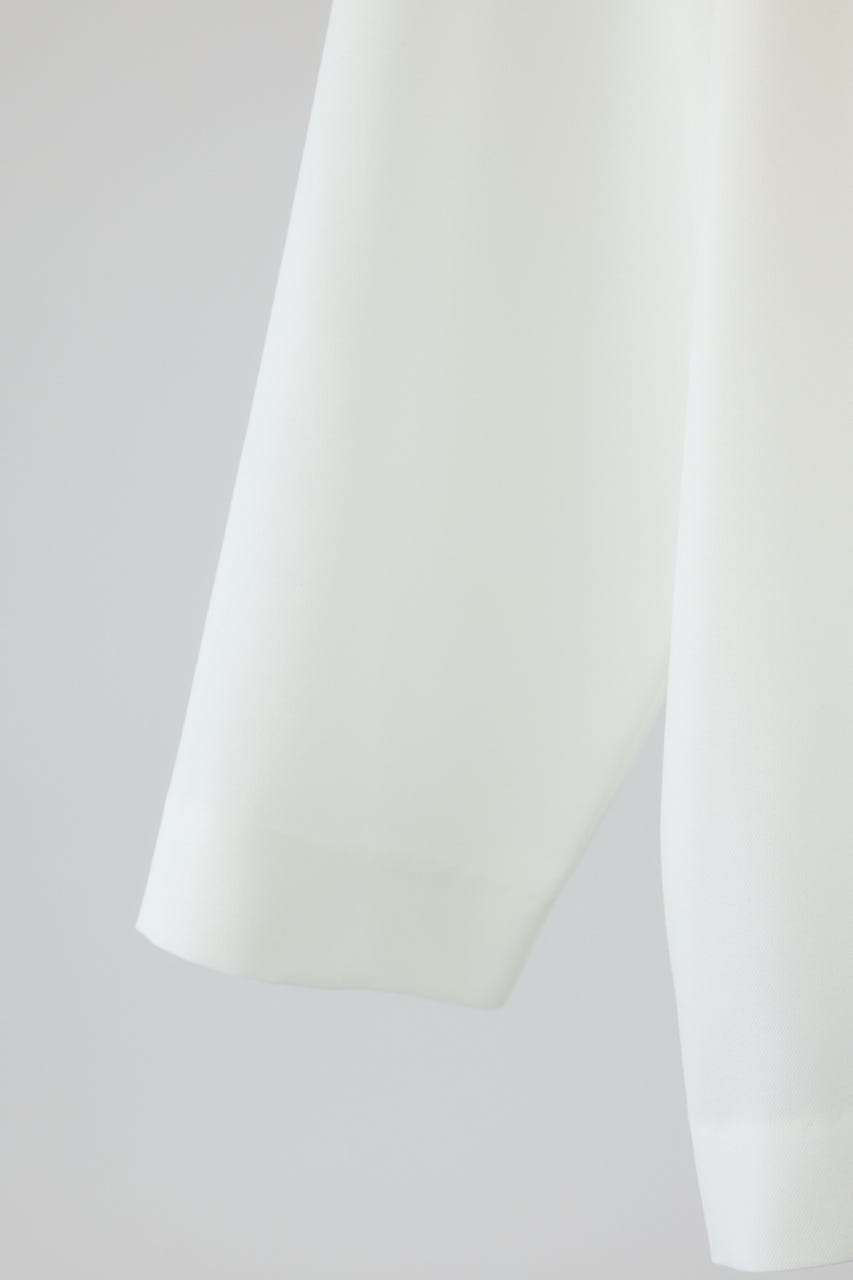 2/18- order start Oversize woven L/S T-SH WHT FREE