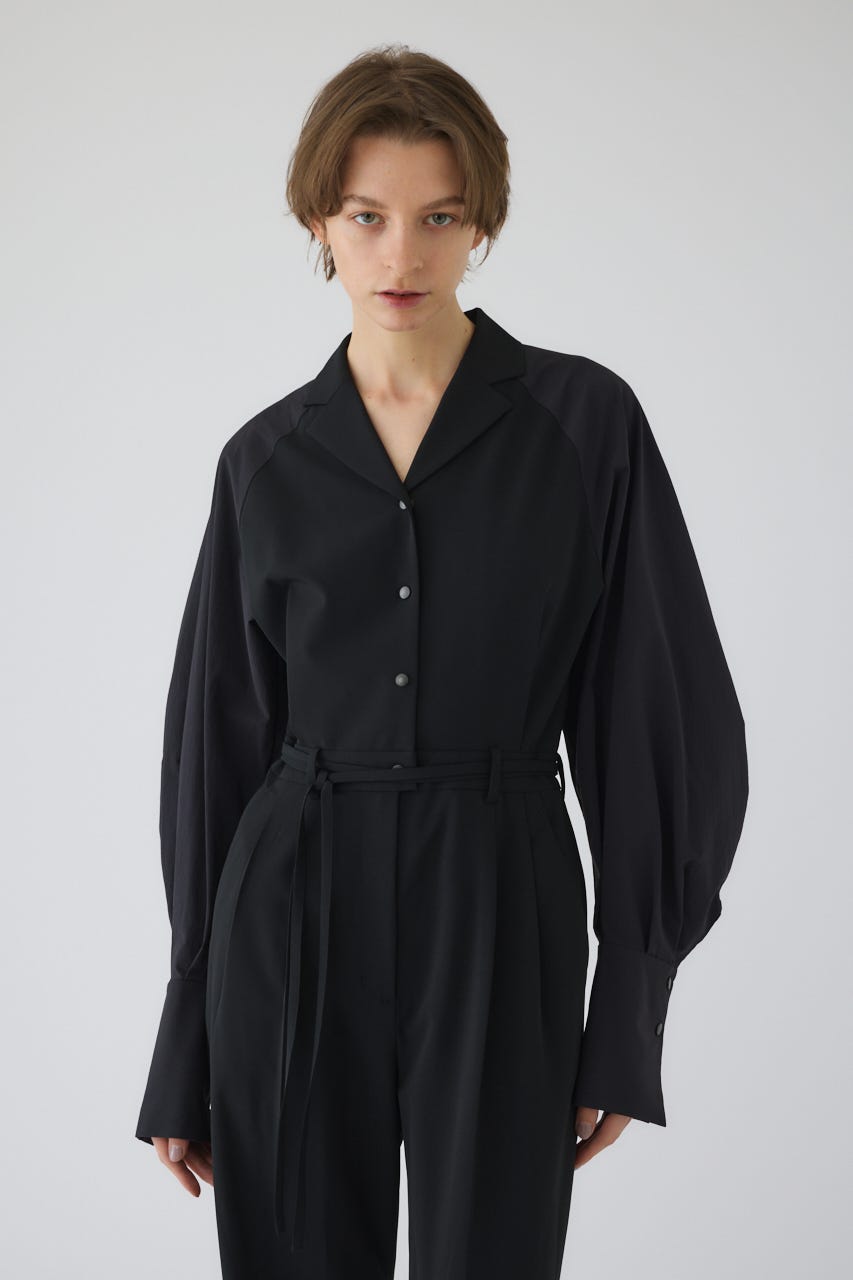 2/18- order start Raglan sleeve jumpsuit BLK 38