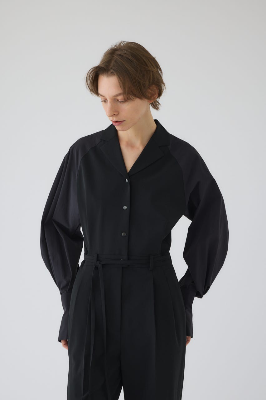2/18- order start Raglan sleeve jumpsuit BLK 38