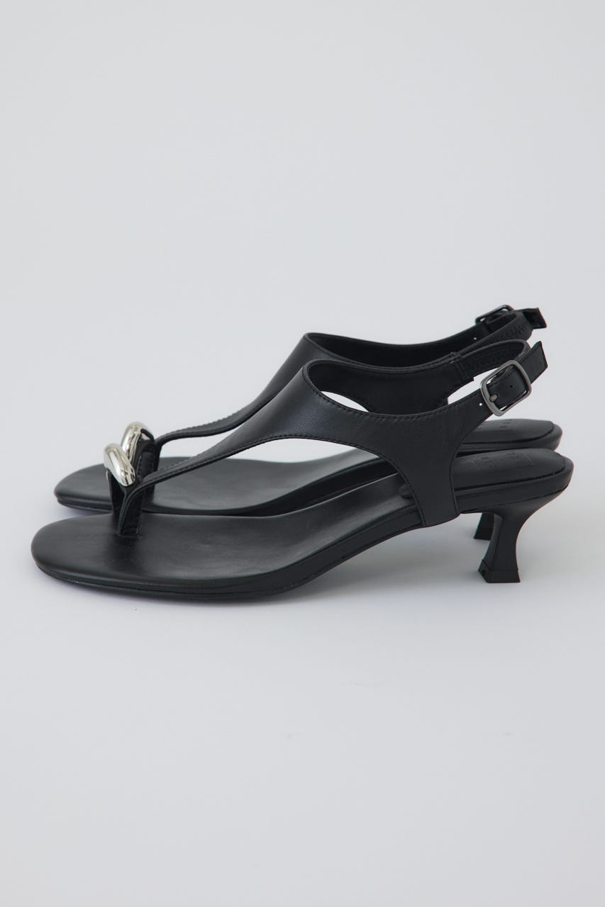 5/1- order start Motif toe thong sandal BLK 39