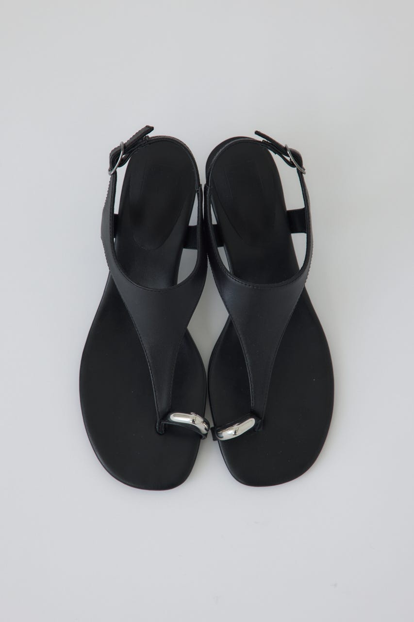 5/1- order start Motif toe thong sandal BLK 39