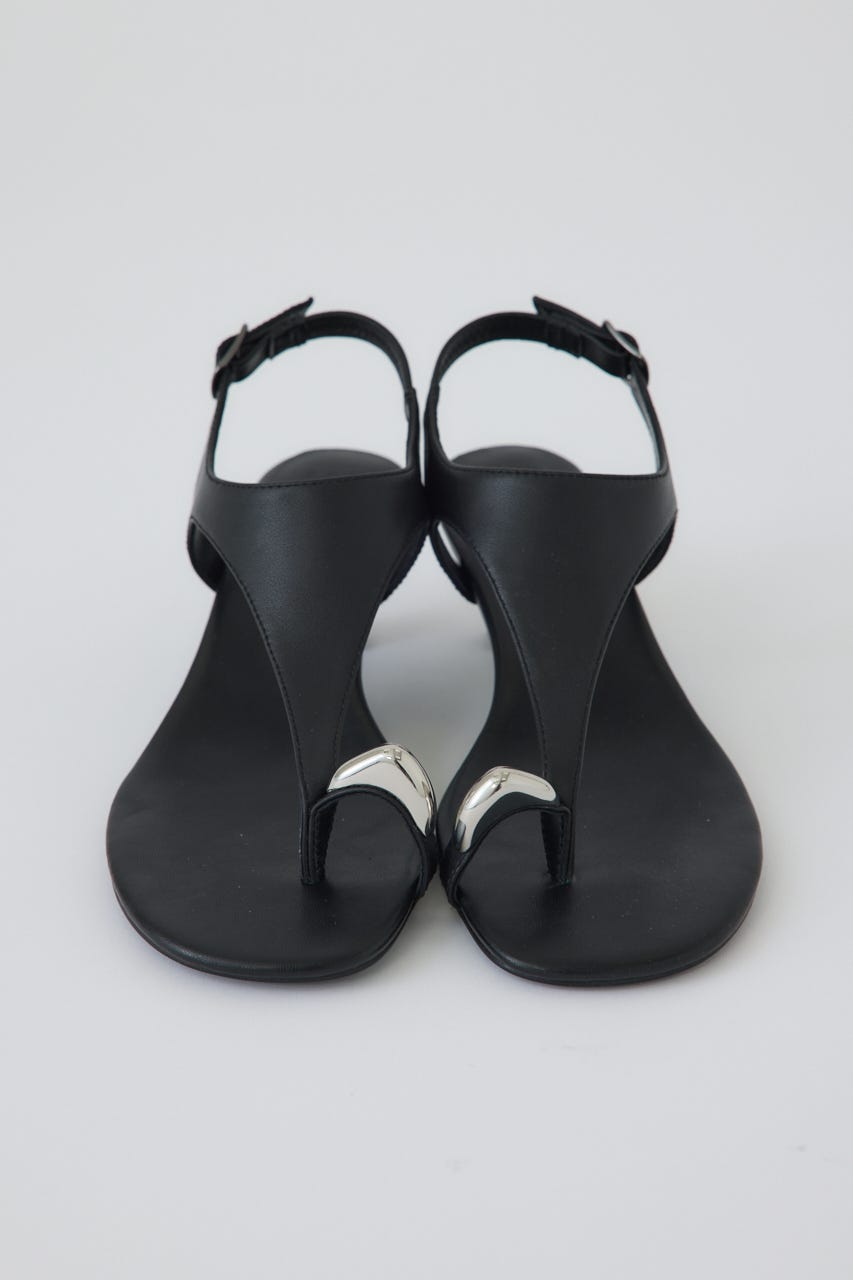 5/1- order start Motif toe thong sandal BLK 39