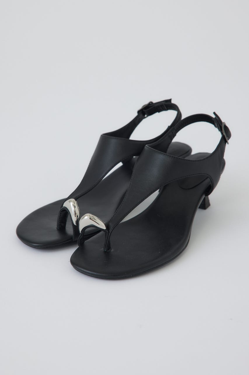 5/1- order start Motif toe thong sandal BLK 39