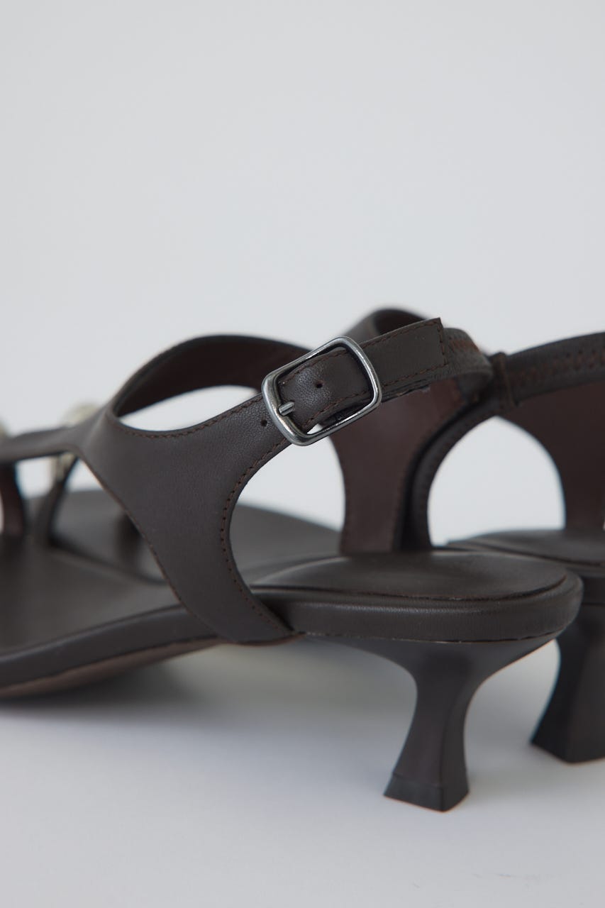 5/1- order start Motif toe thong sandal BRN 37