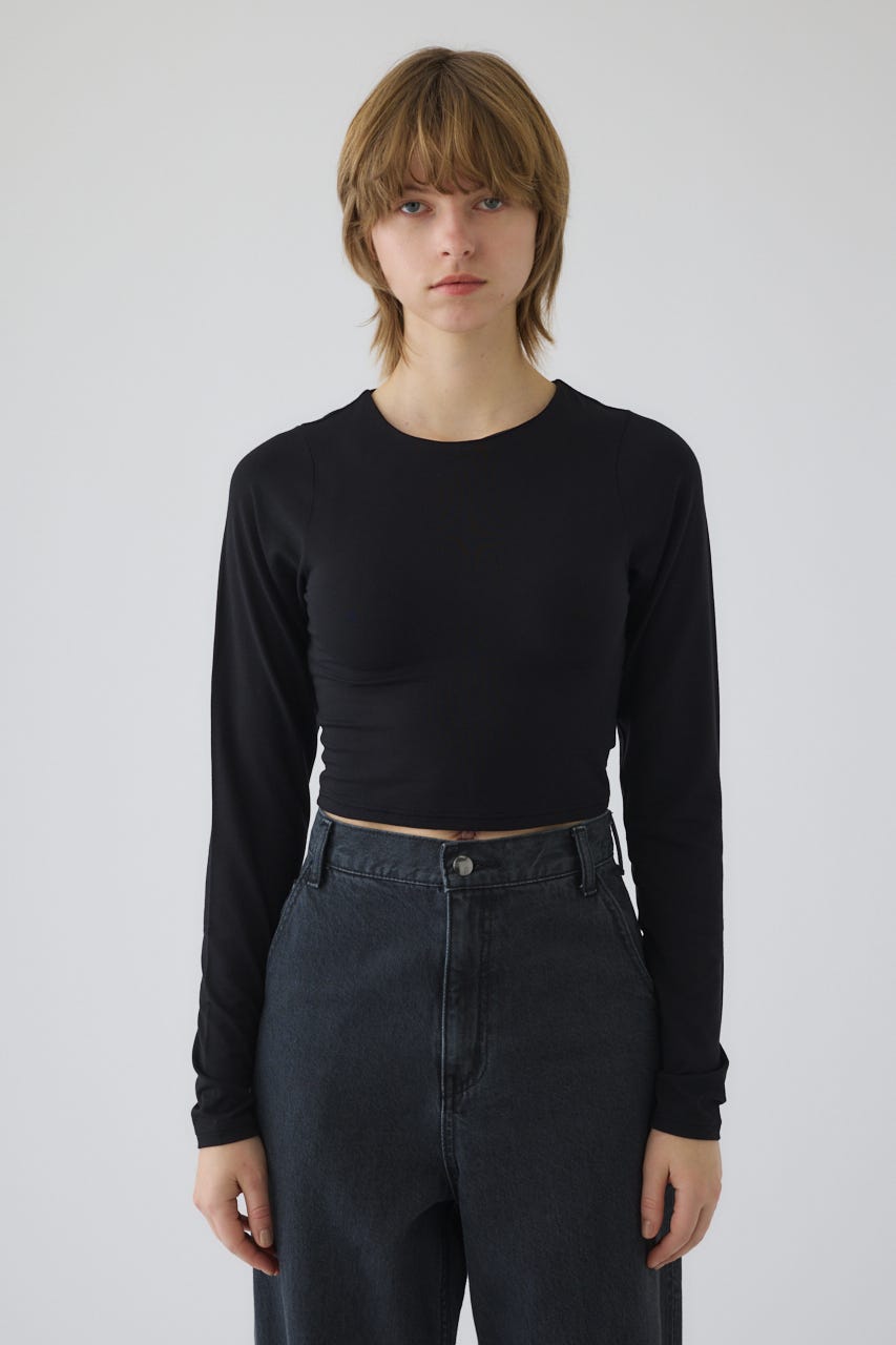 2/4- order start Cropped tight tops BLK FREE