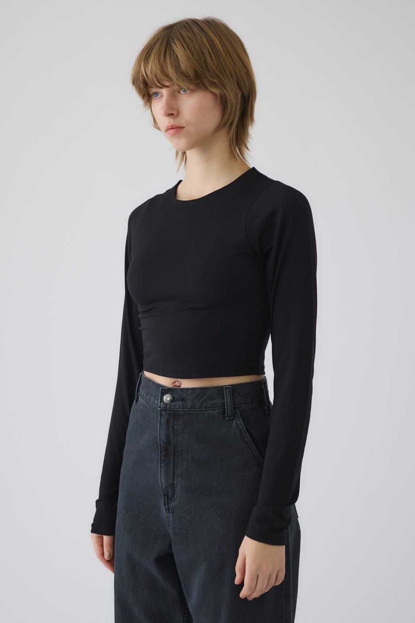2/4- order start Cropped tight tops BLK FREE