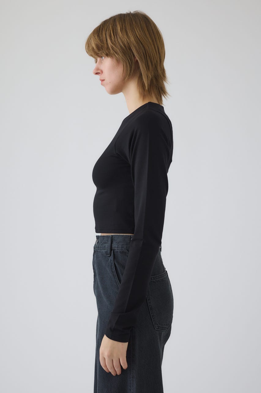 2/4- order start Cropped tight tops BLK FREE