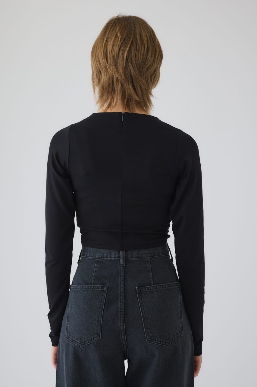 2/4- order start Cropped tight tops BLK FREE