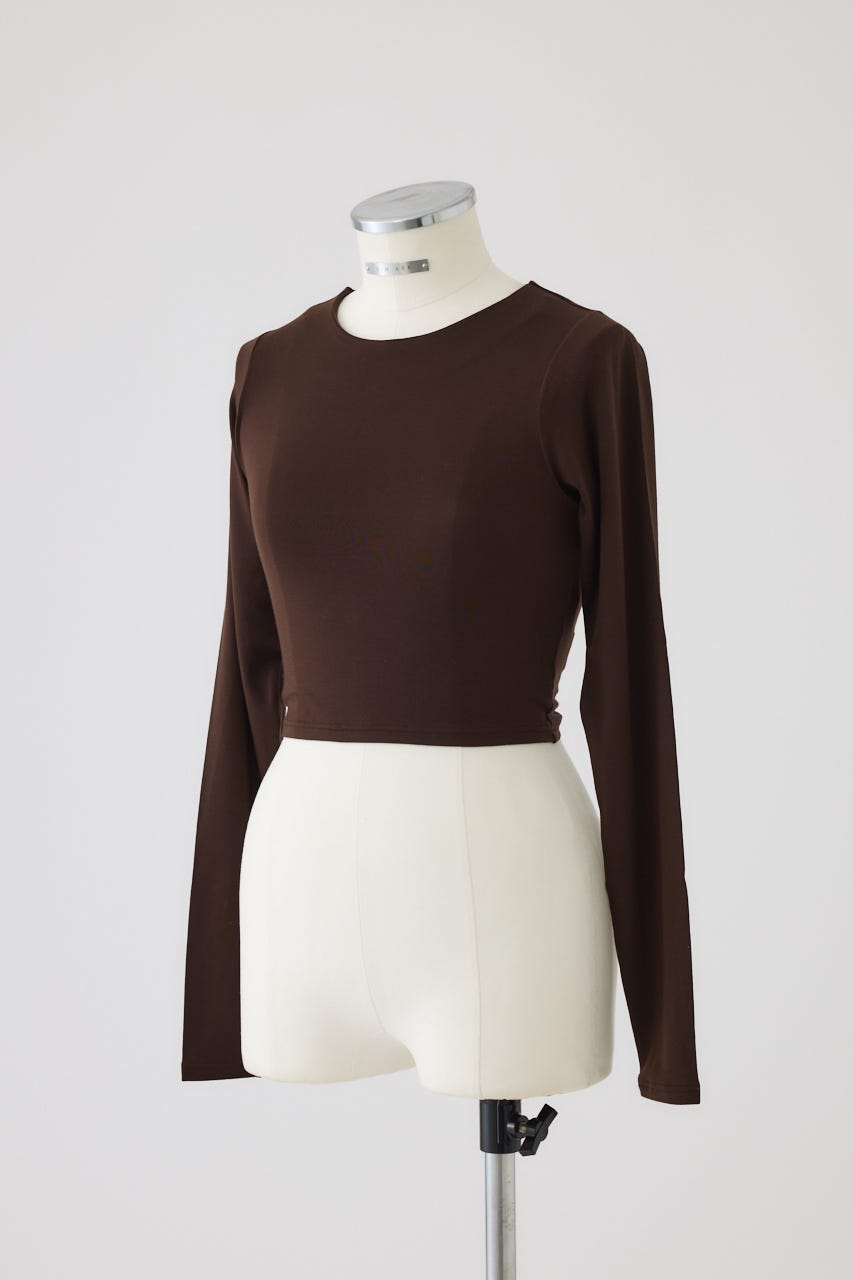 2/4- order start Cropped tight tops D/BRN FREE