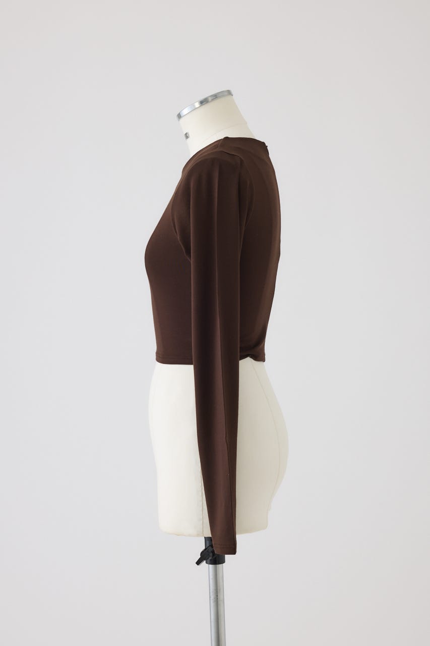 2/4- order start Cropped tight tops D/BRN FREE