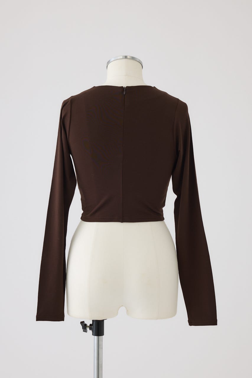 2/4- order start Cropped tight tops D/BRN FREE