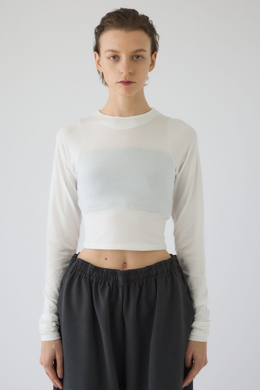 2/4- order start Cropped tight tops O/WHT FREE