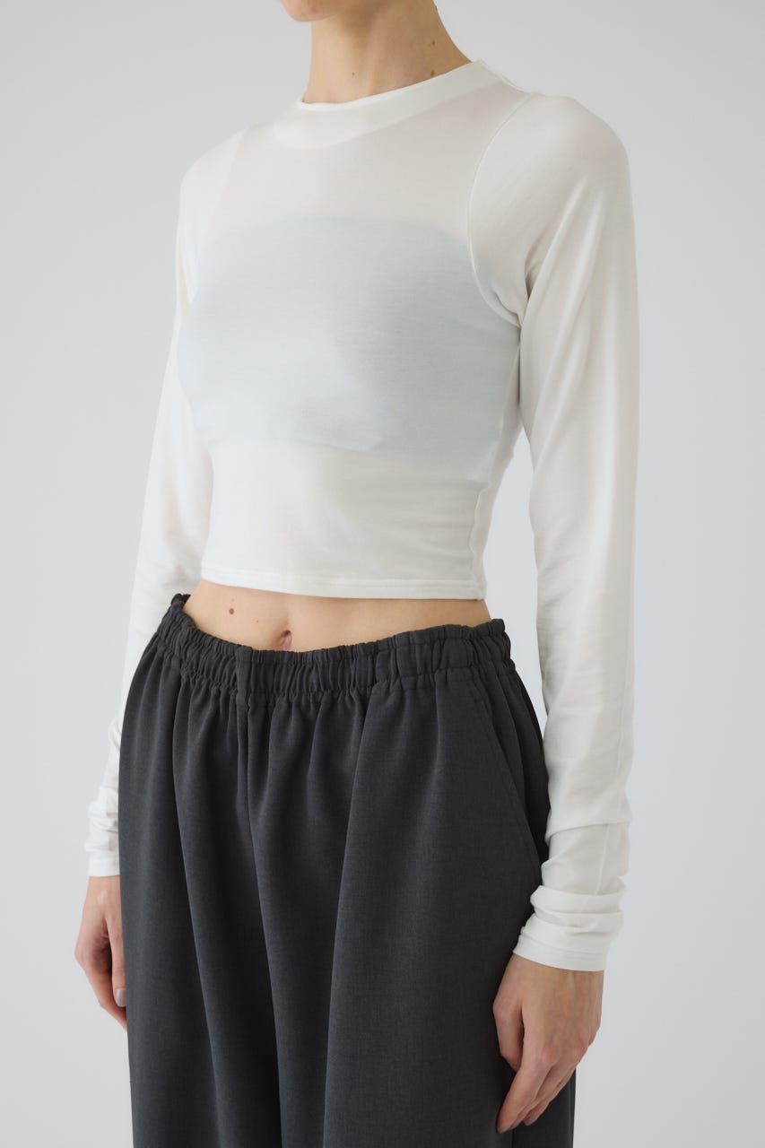 2/4- order start Cropped tight tops O/WHT FREE