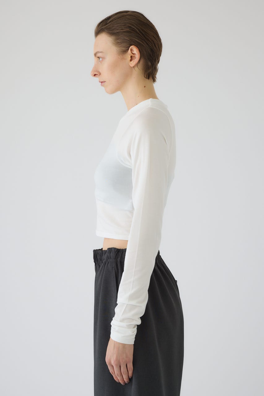 2/4- order start Cropped tight tops O/WHT FREE