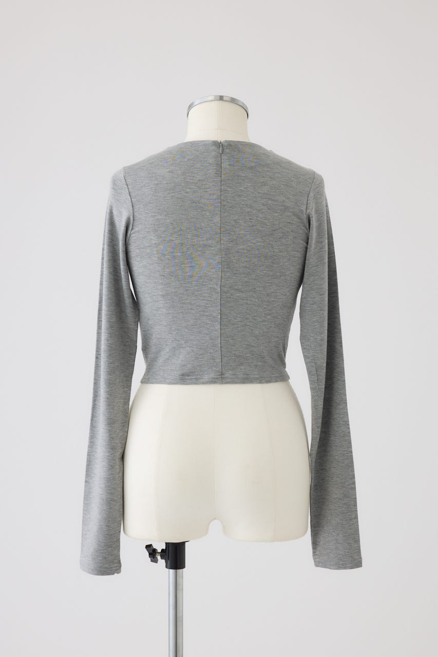 2/4- order start Cropped tight tops T.GRY FREE