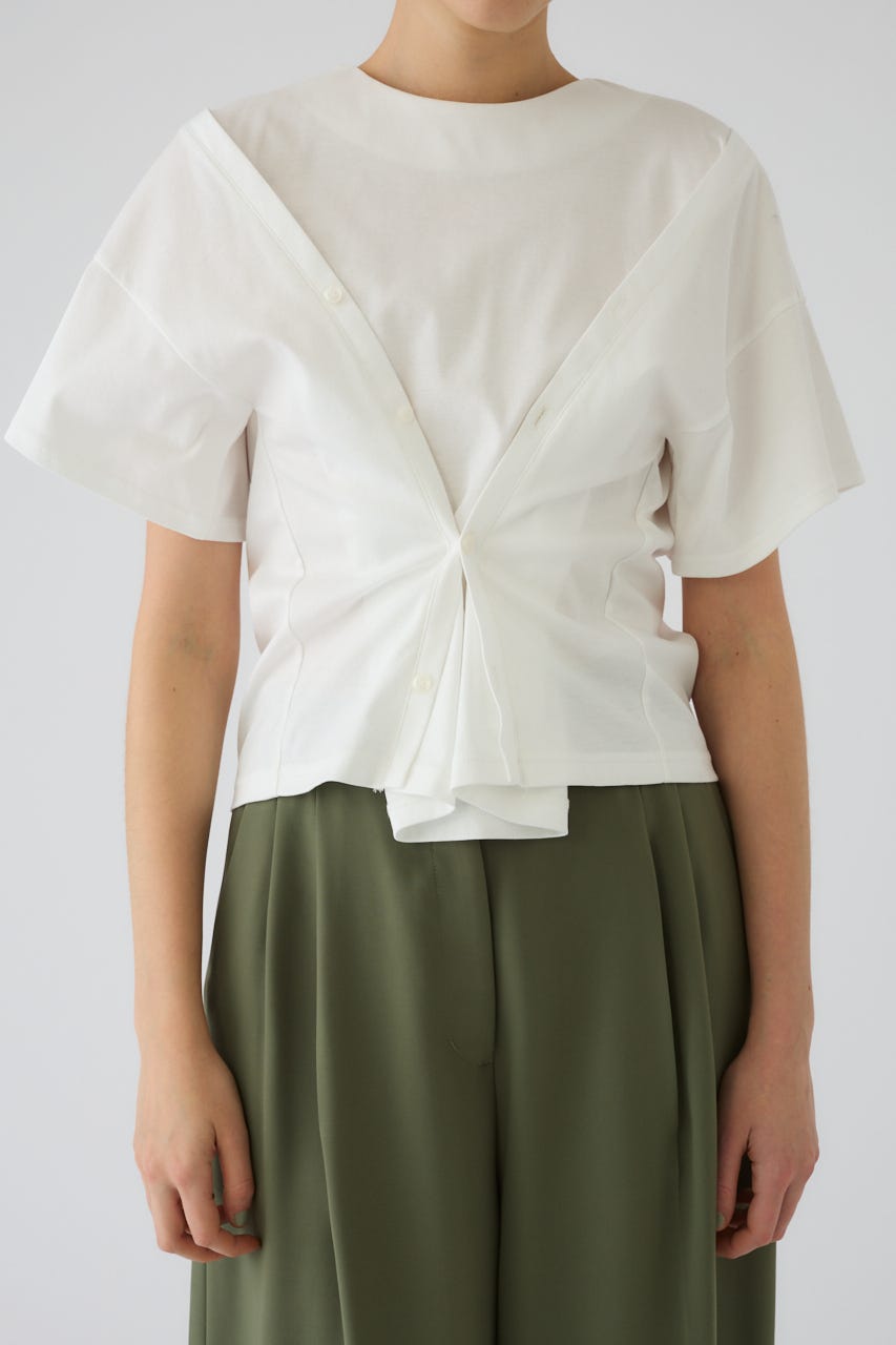 Refined 2way cut tops WHT FREE