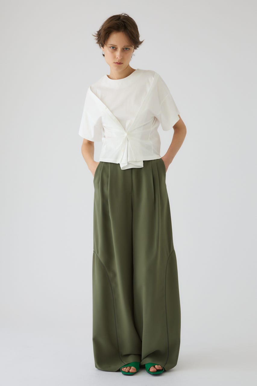 Refined 2way cut tops WHT FREE
