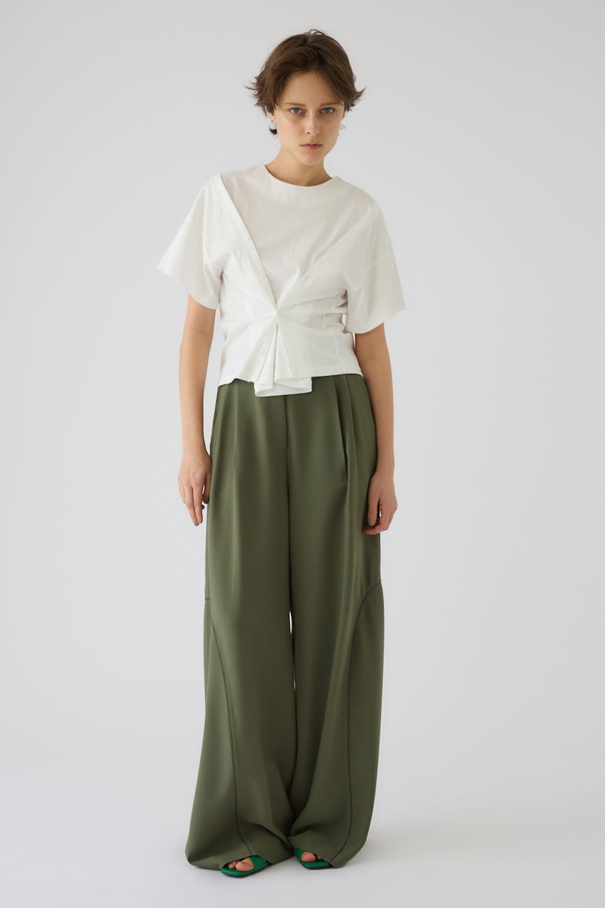 Refined 2way cut tops WHT FREE