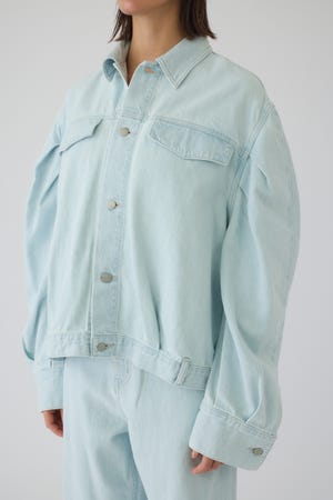 3/4 order start Big puff sleeve denim JK