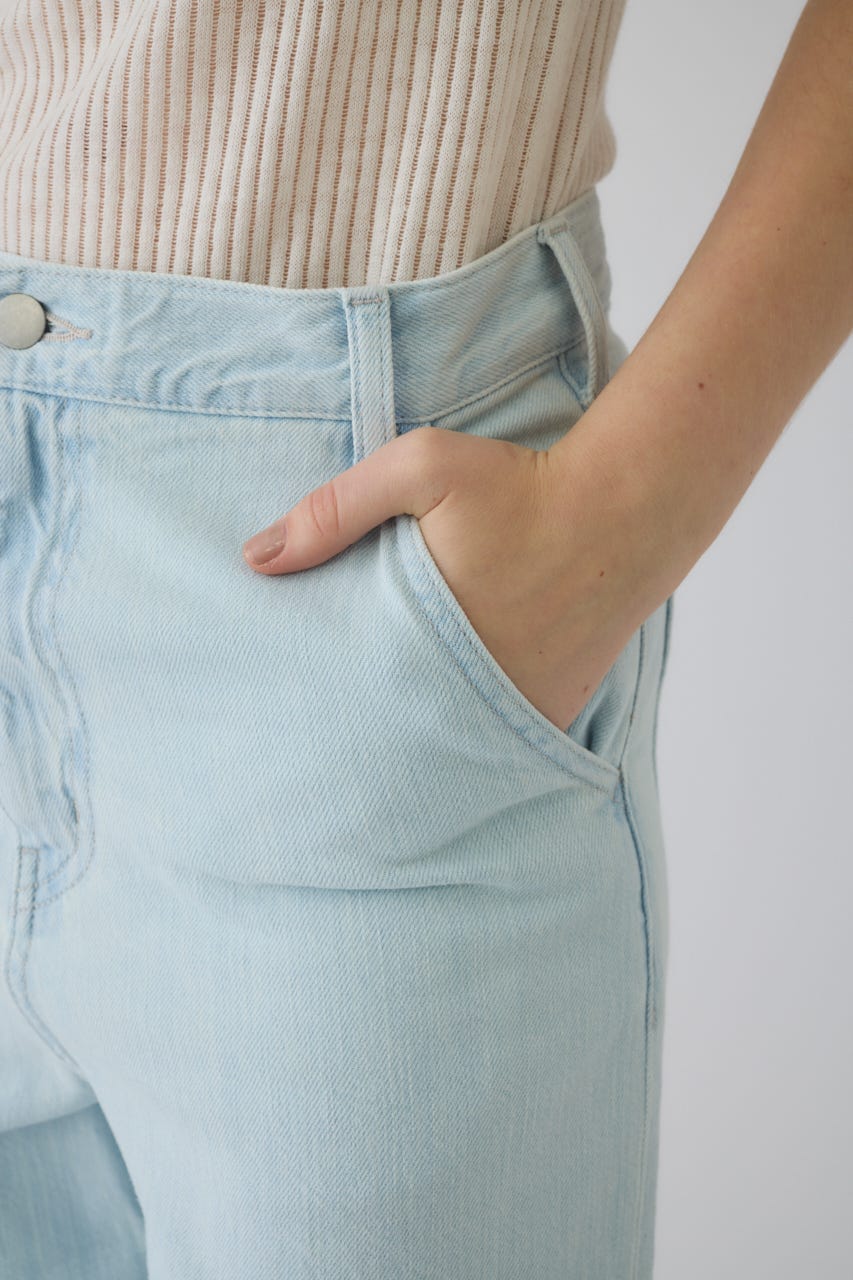 3/4 order start Stylish work denim PT BLU 36