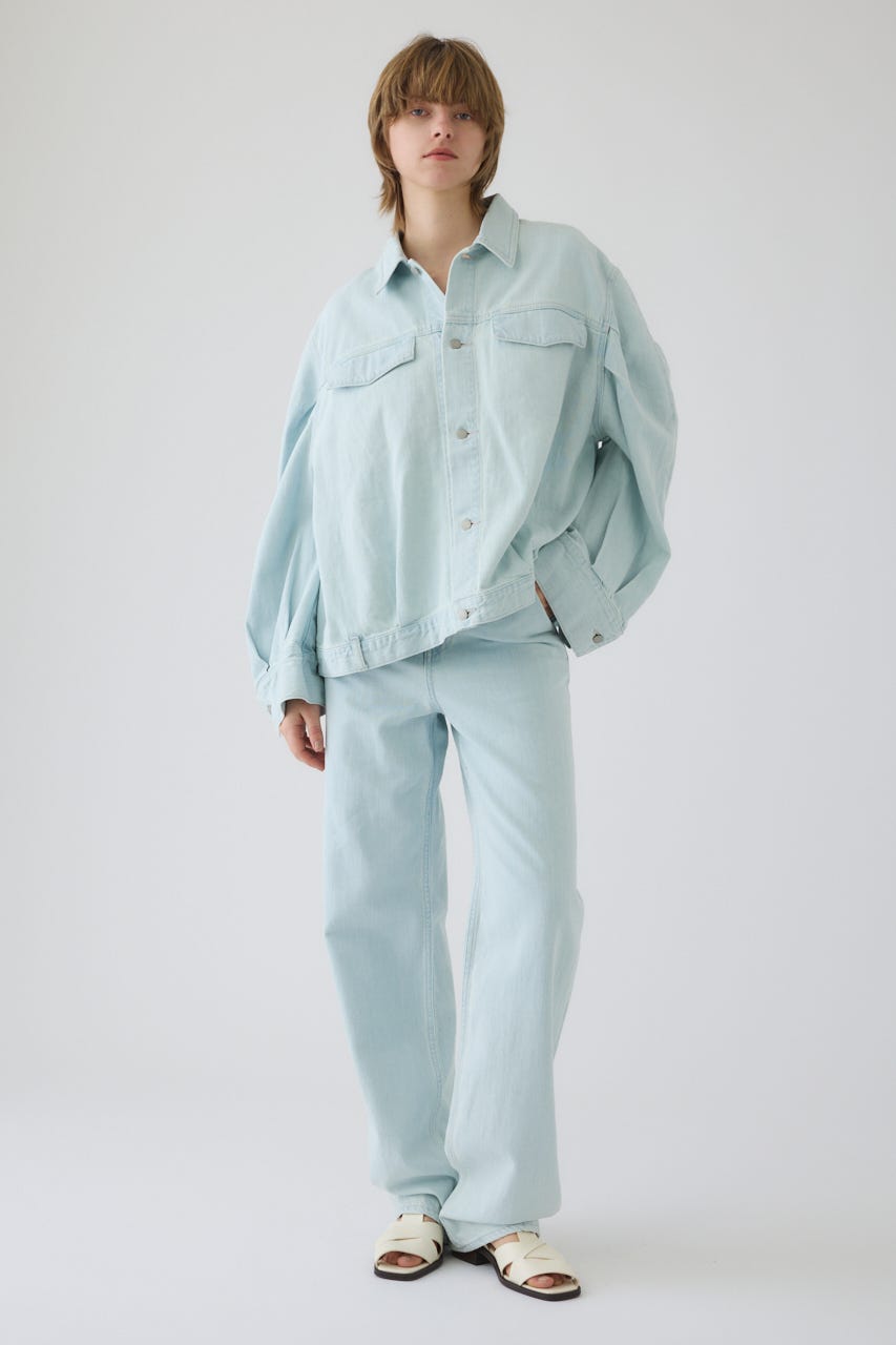 3/4 order start Stylish work denim PT BLU 36