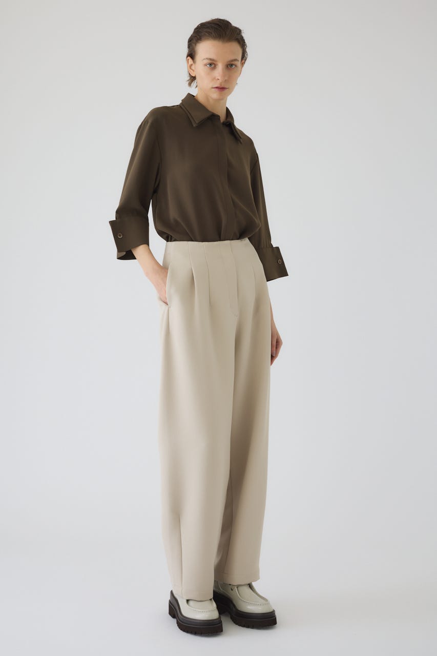 2/4- order start W-collar classical blouse KHA FREE