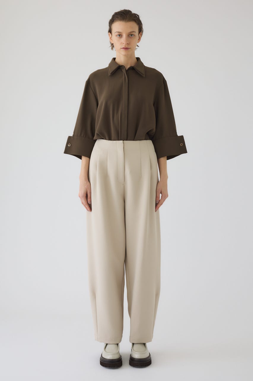 2/4- order start W-collar classical blouse KHA FREE