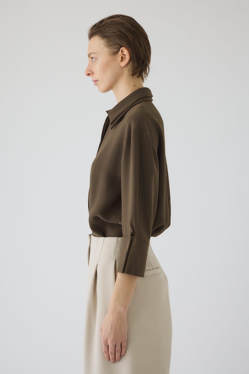 2/4- order start W-collar classical blouse KHA FREE