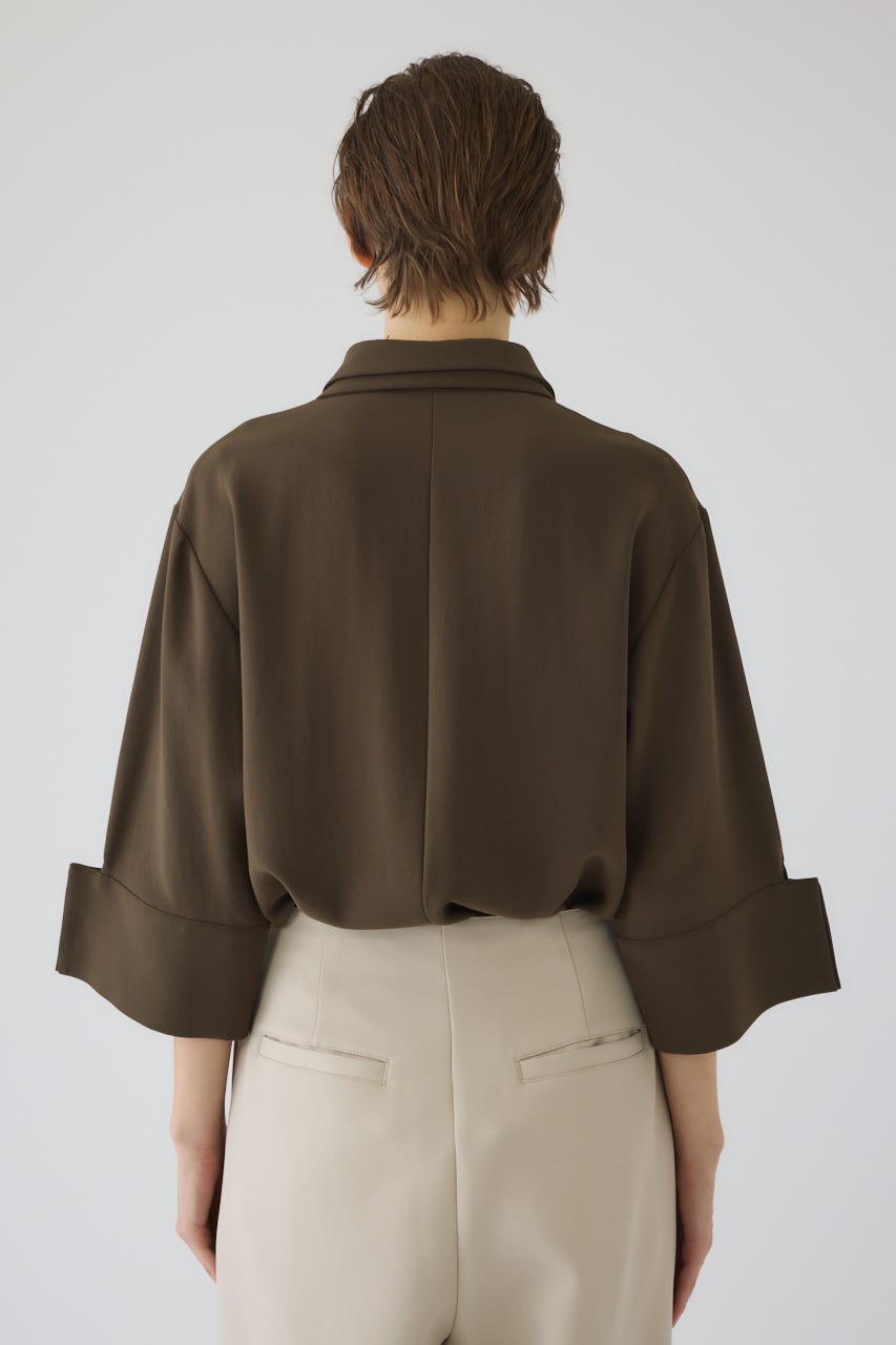 2/4- order start W-collar classical blouse KHA FREE