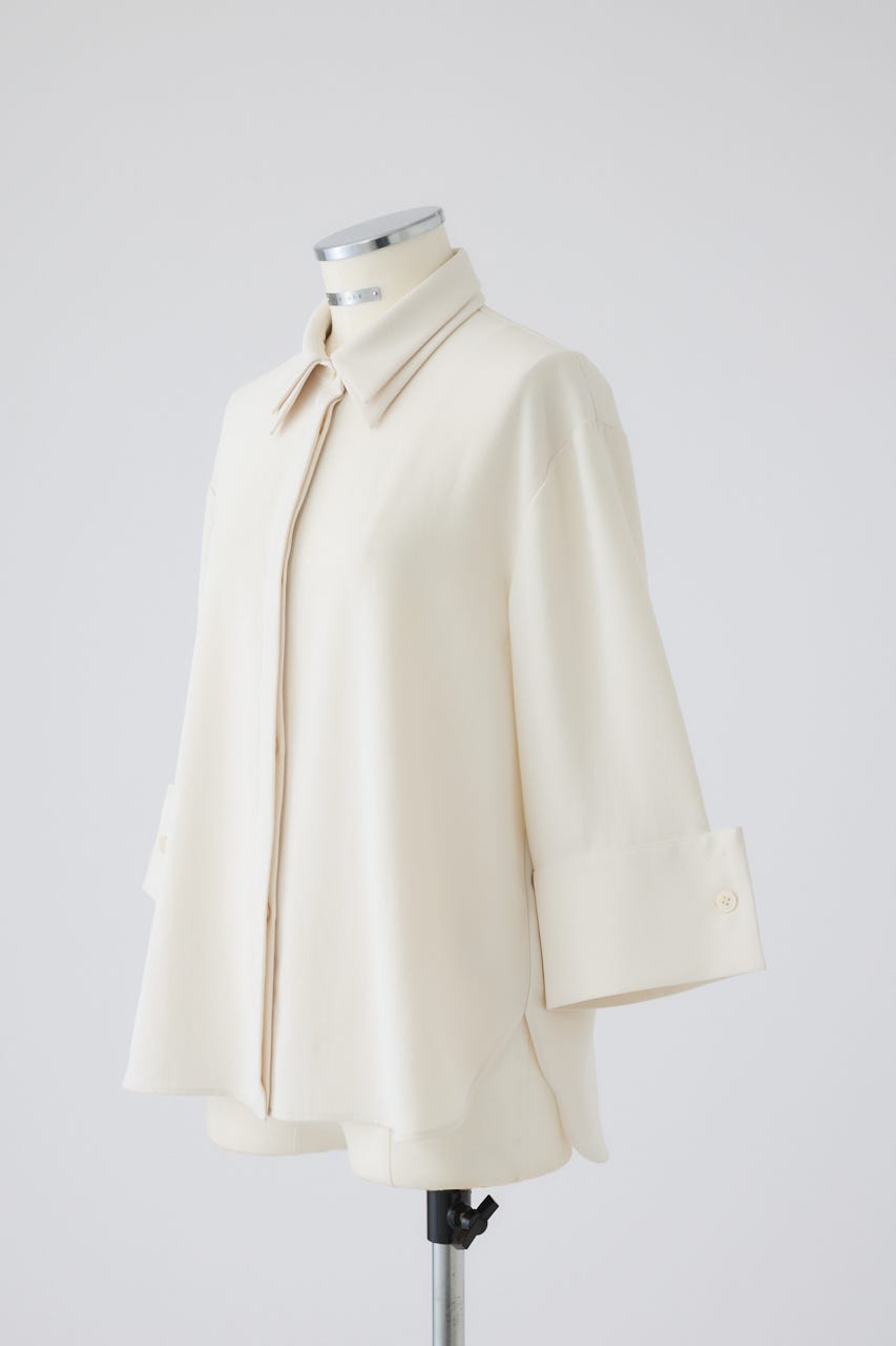 2/4- order start W-collar classical blouse O/WHT FREE