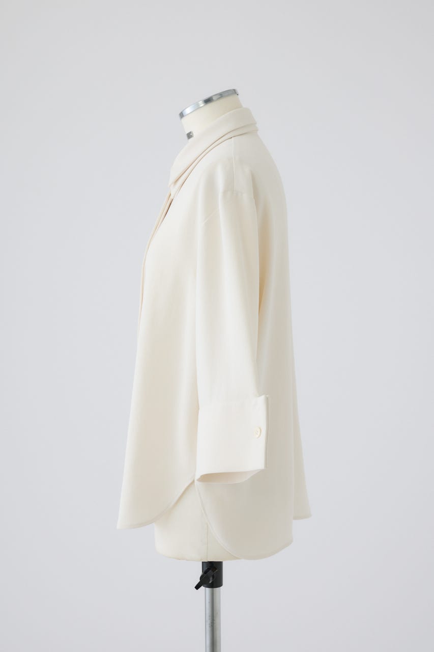 2/4- order start W-collar classical blouse O/WHT FREE