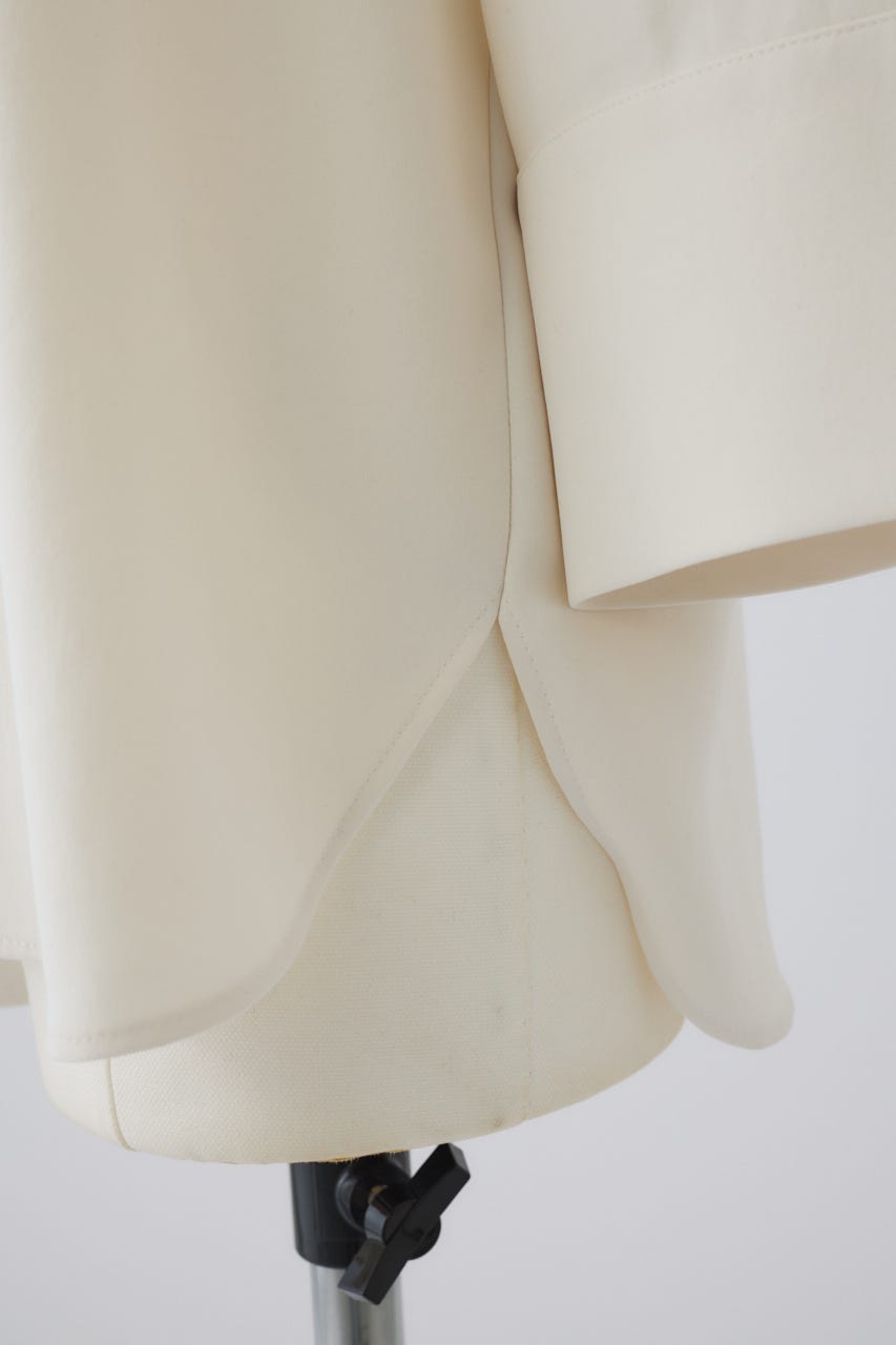 2/4- order start W-collar classical blouse O/WHT FREE