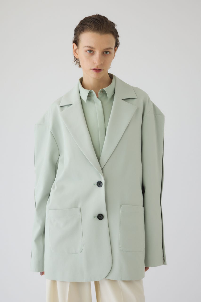 2/4- order start Open sleeve tailored JK L/GRN FREE