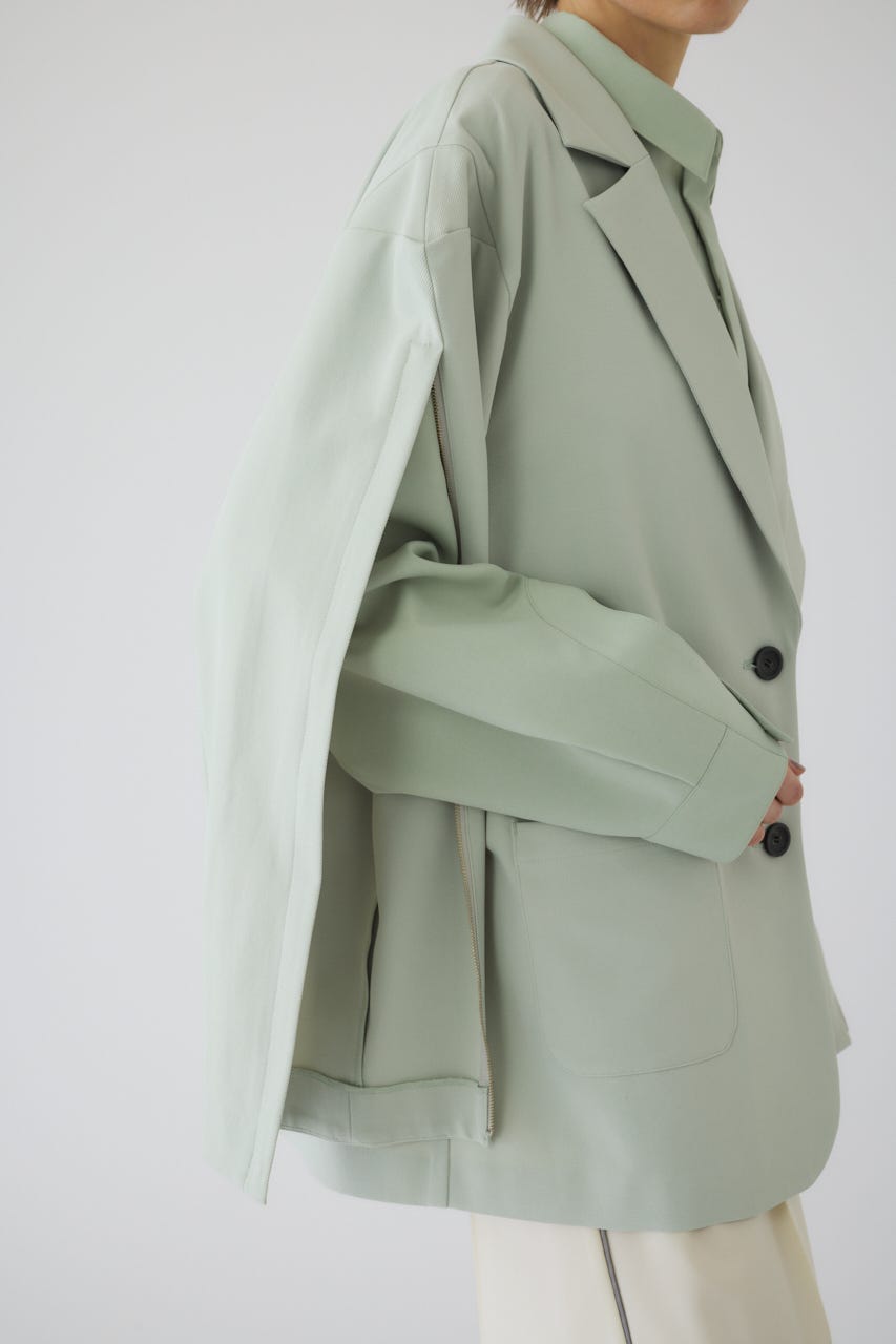 2/4- order start Open sleeve tailored JK L/GRN FREE