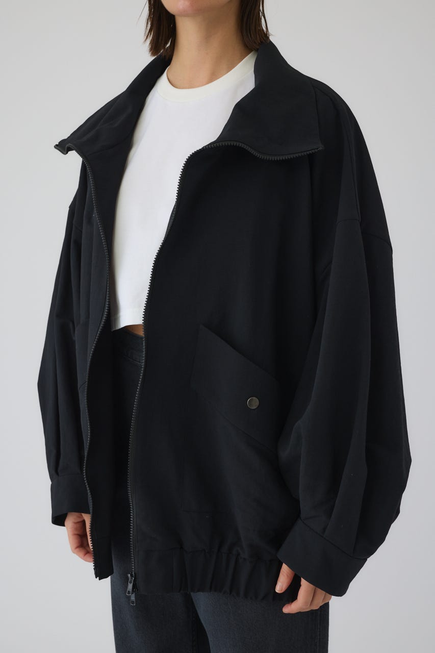 3/4 order start W-zip stand collar JK BLK FREE