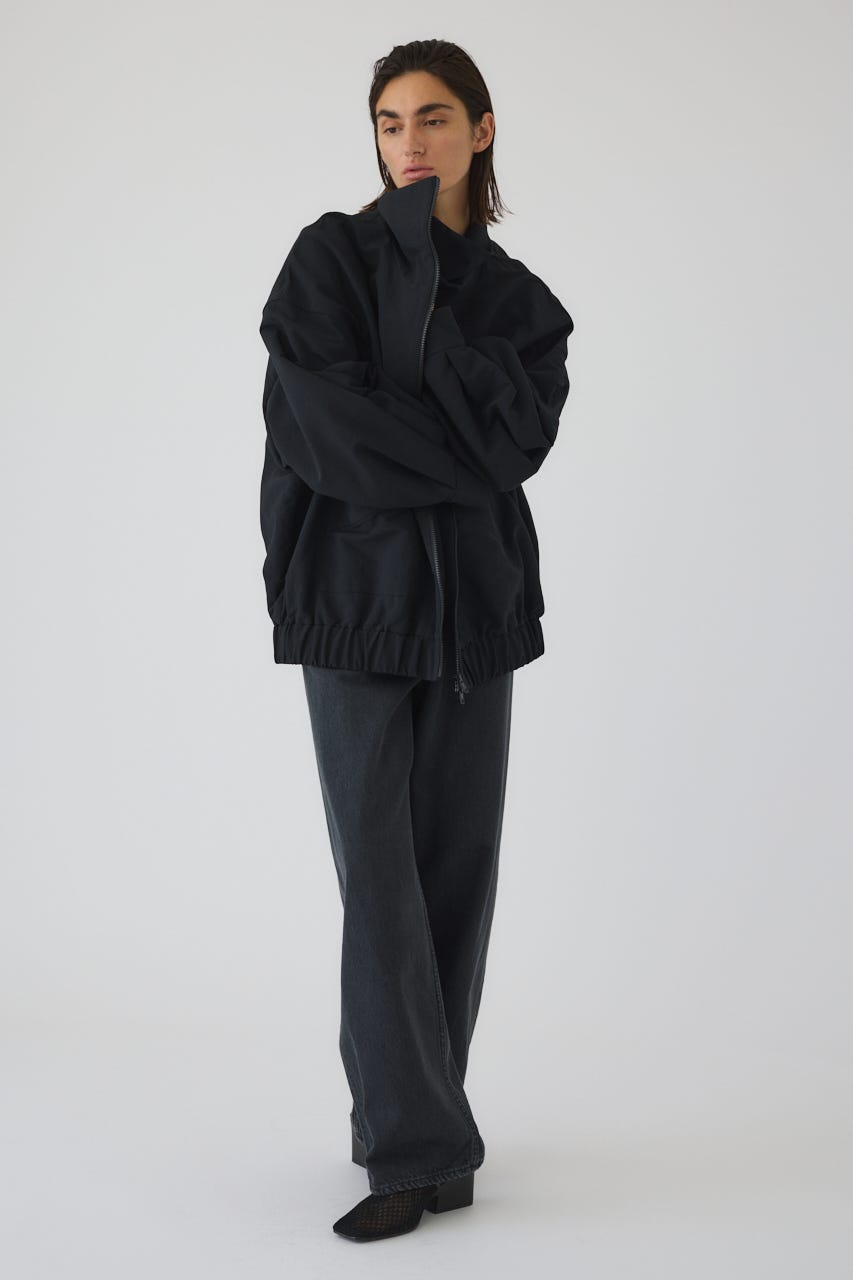 3/4 order start W-zip stand collar JK BLK FREE