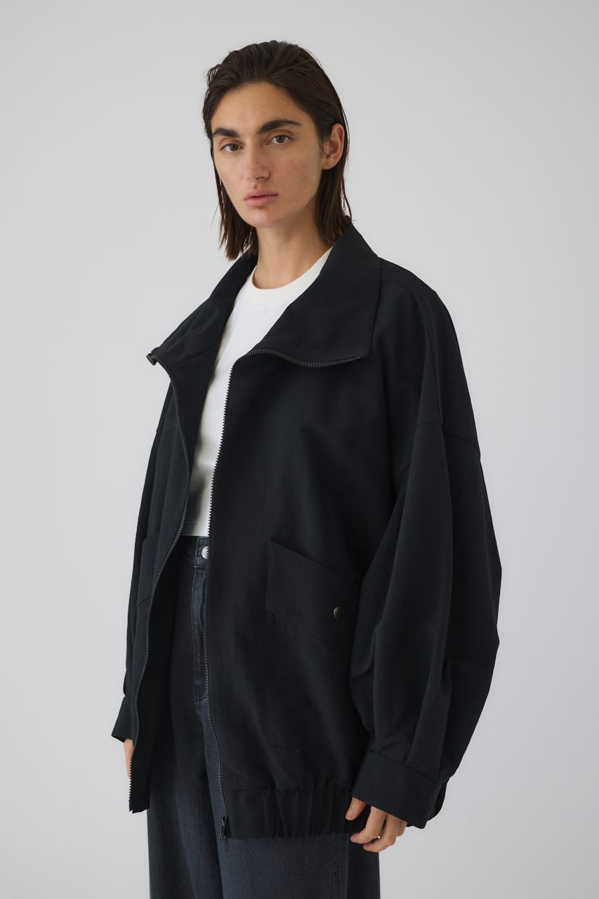 3/4 order start W-zip stand collar JK BLK FREE