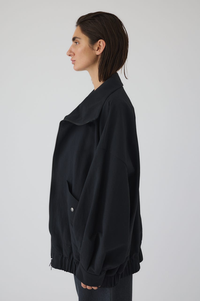 3/4 order start W-zip stand collar JK BLK FREE