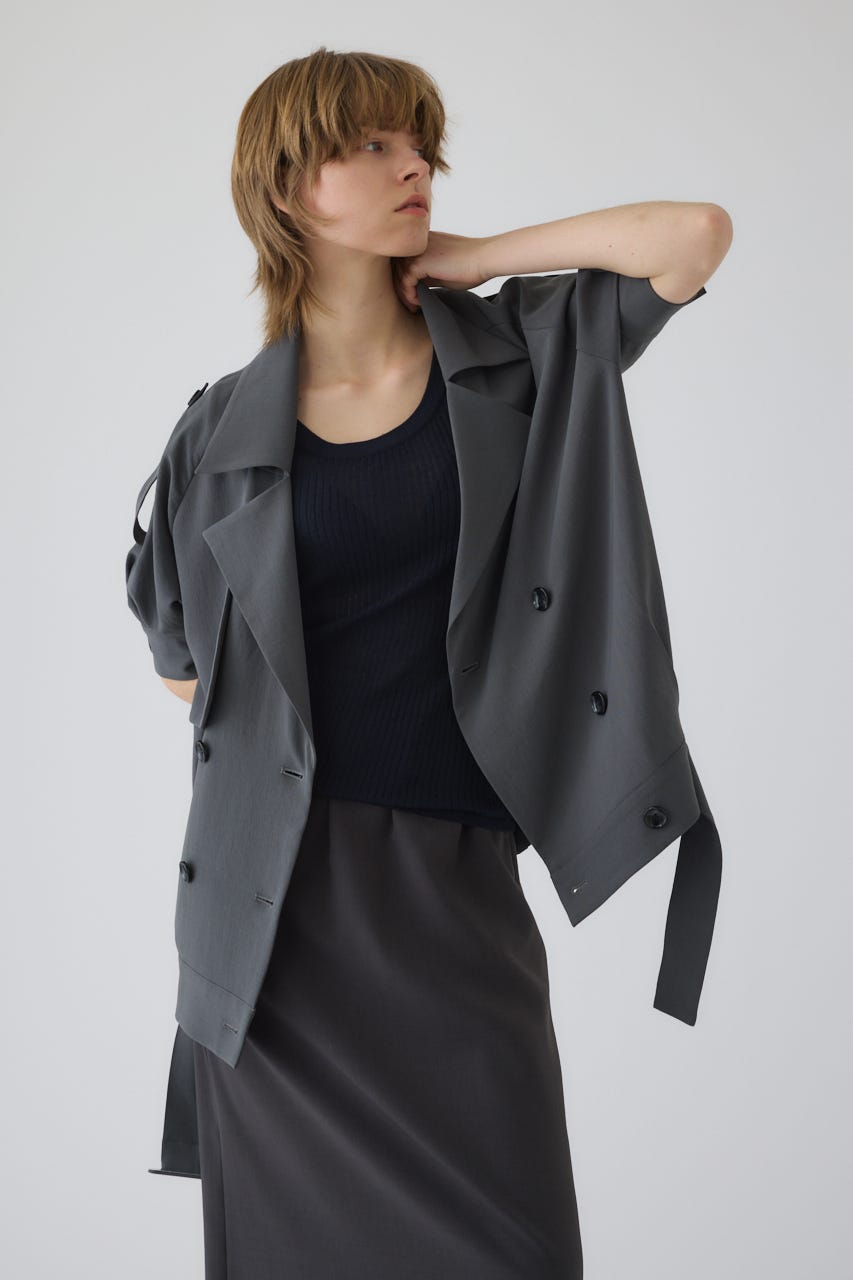 Soft trench JK GRY FREE