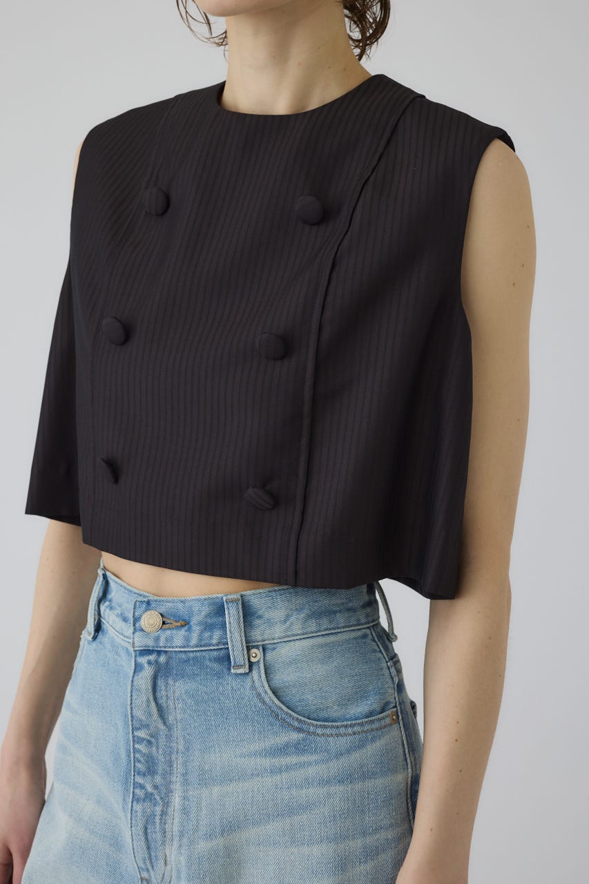 5/1- order start Mannish vest like tops BLK FREE