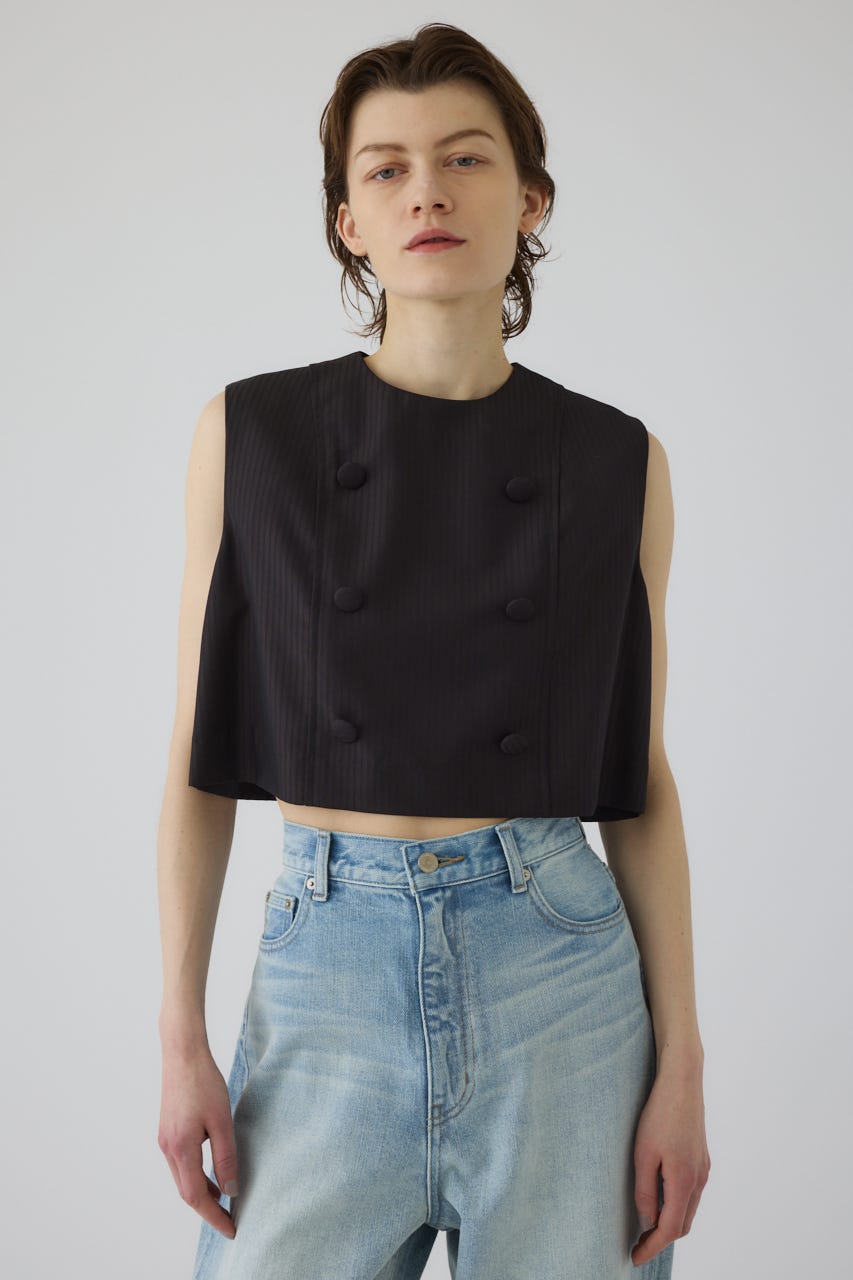 5/1- order start Mannish vest like tops BLK FREE