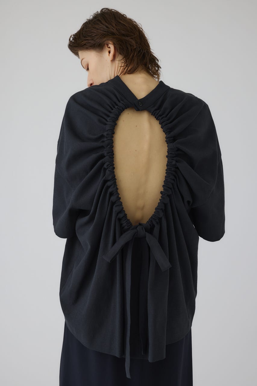 Back conscious vacation tops BLK FREE