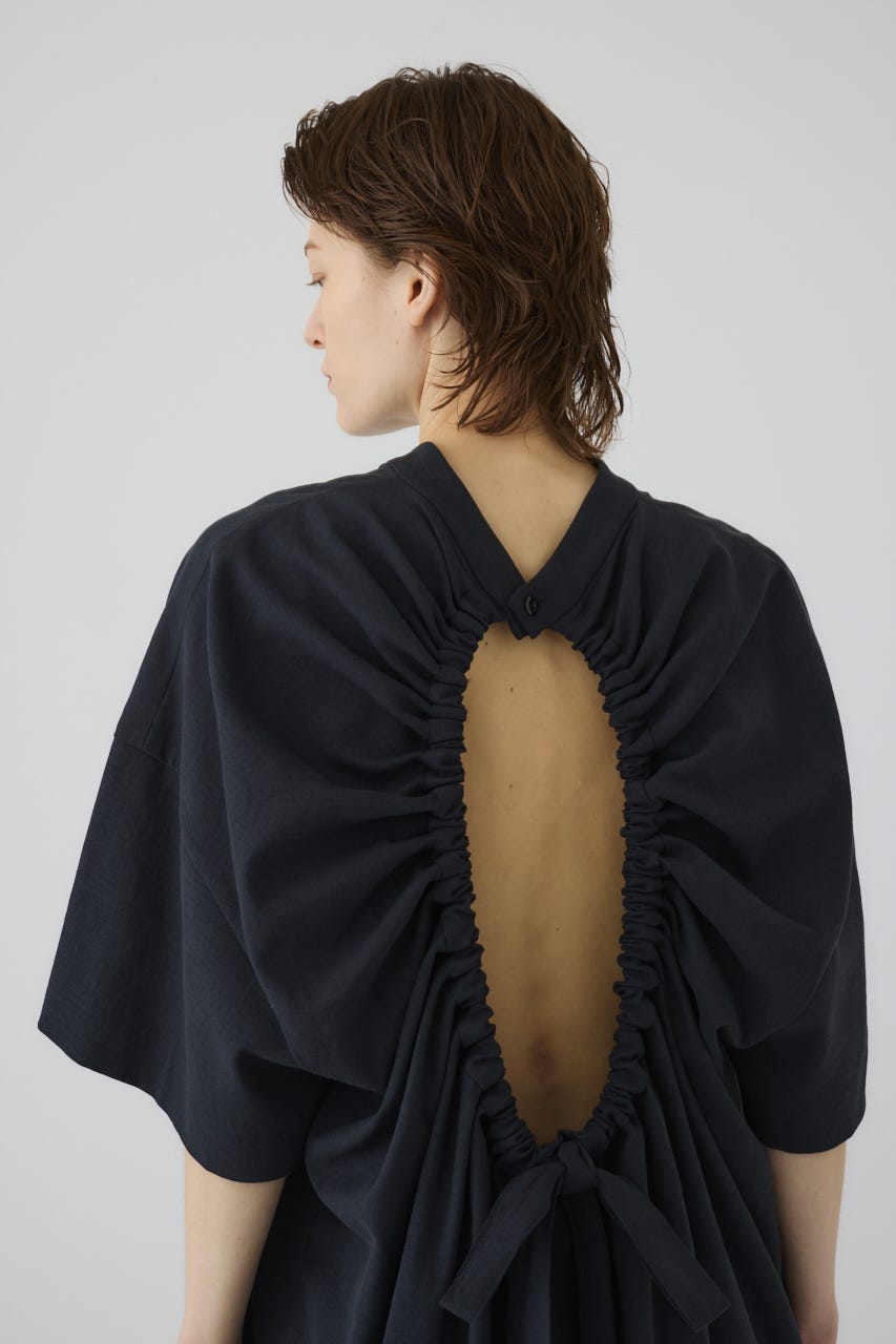Back conscious vacation tops BLK FREE