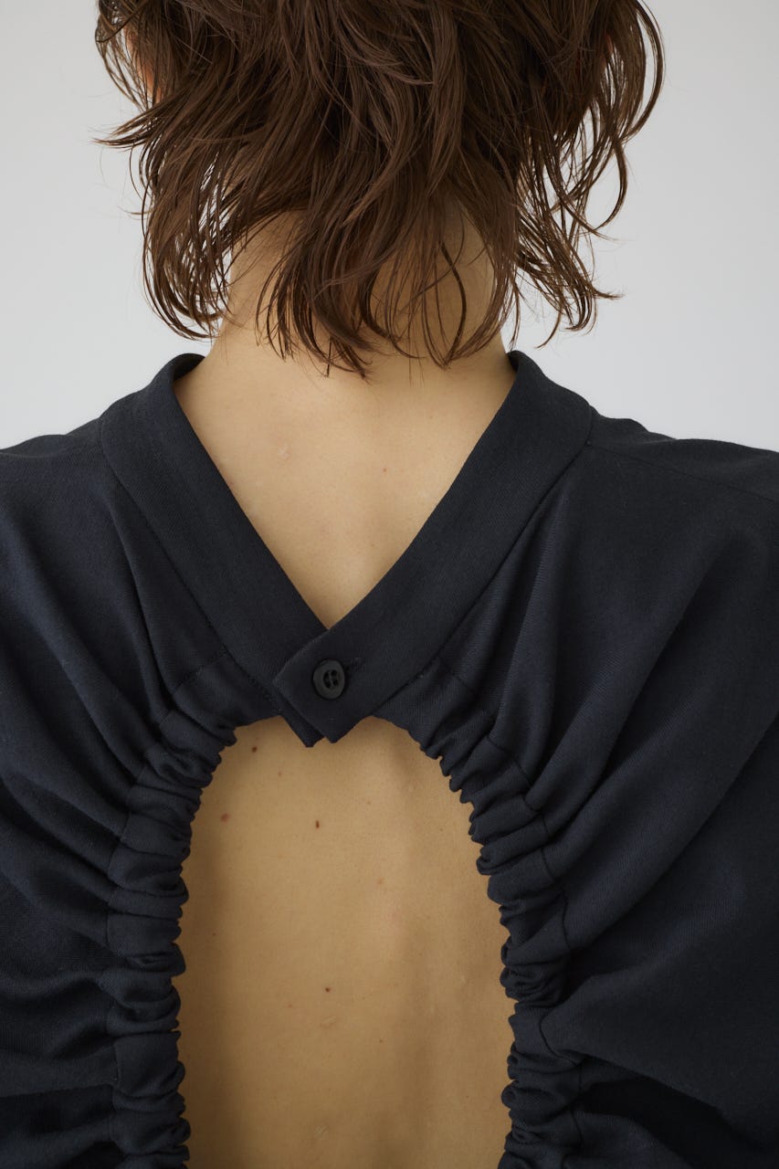 Back conscious vacation tops BLK FREE