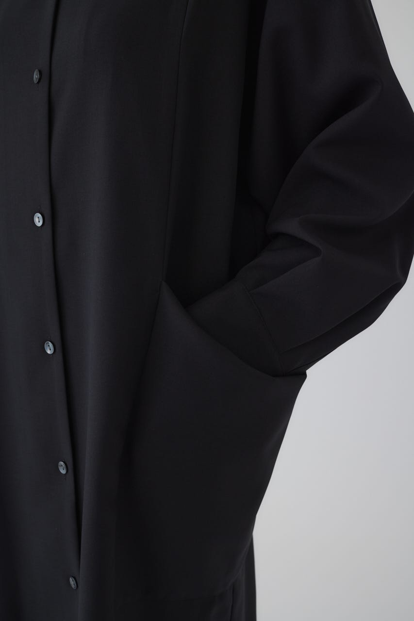 1/1- order start Drape pocket dress BLK 38