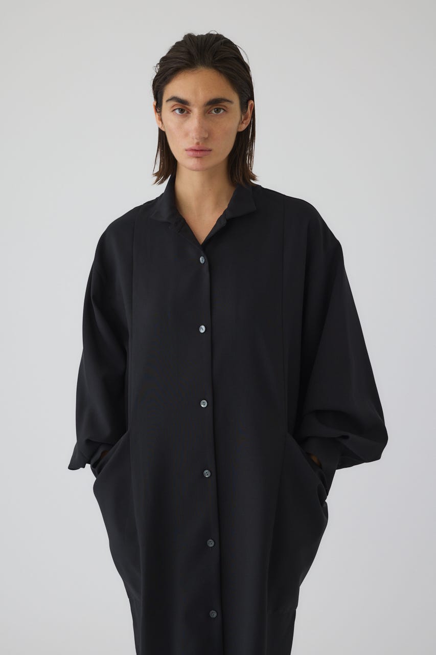 1/1- order start Drape pocket dress BLK 38