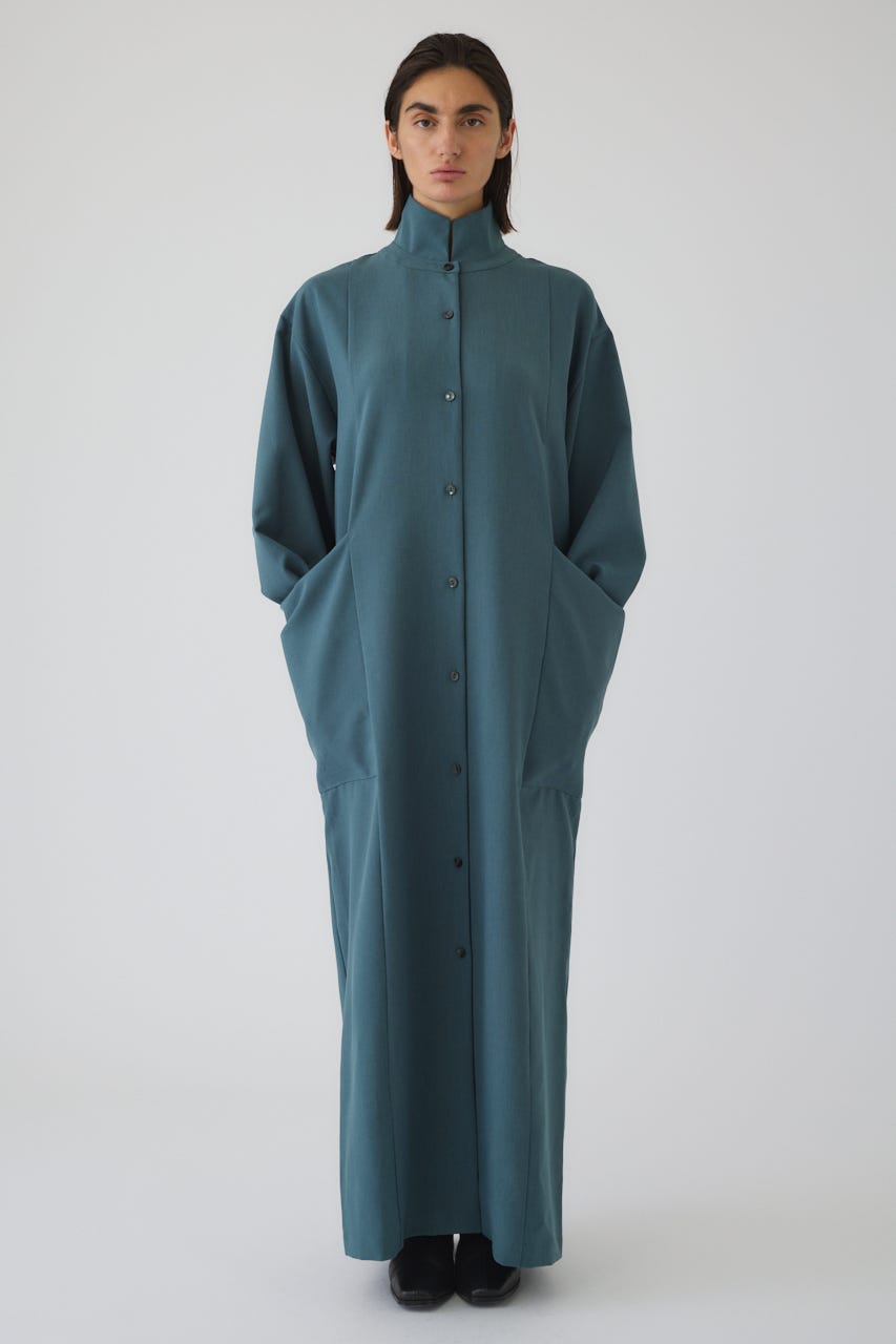 1/1- order start Drape pocket dress D/BLU 38