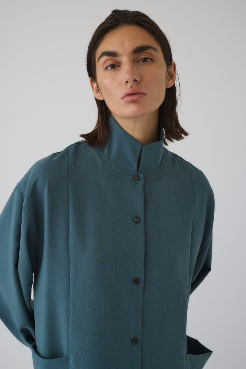 1/1- order start Drape pocket dress D/BLU 38