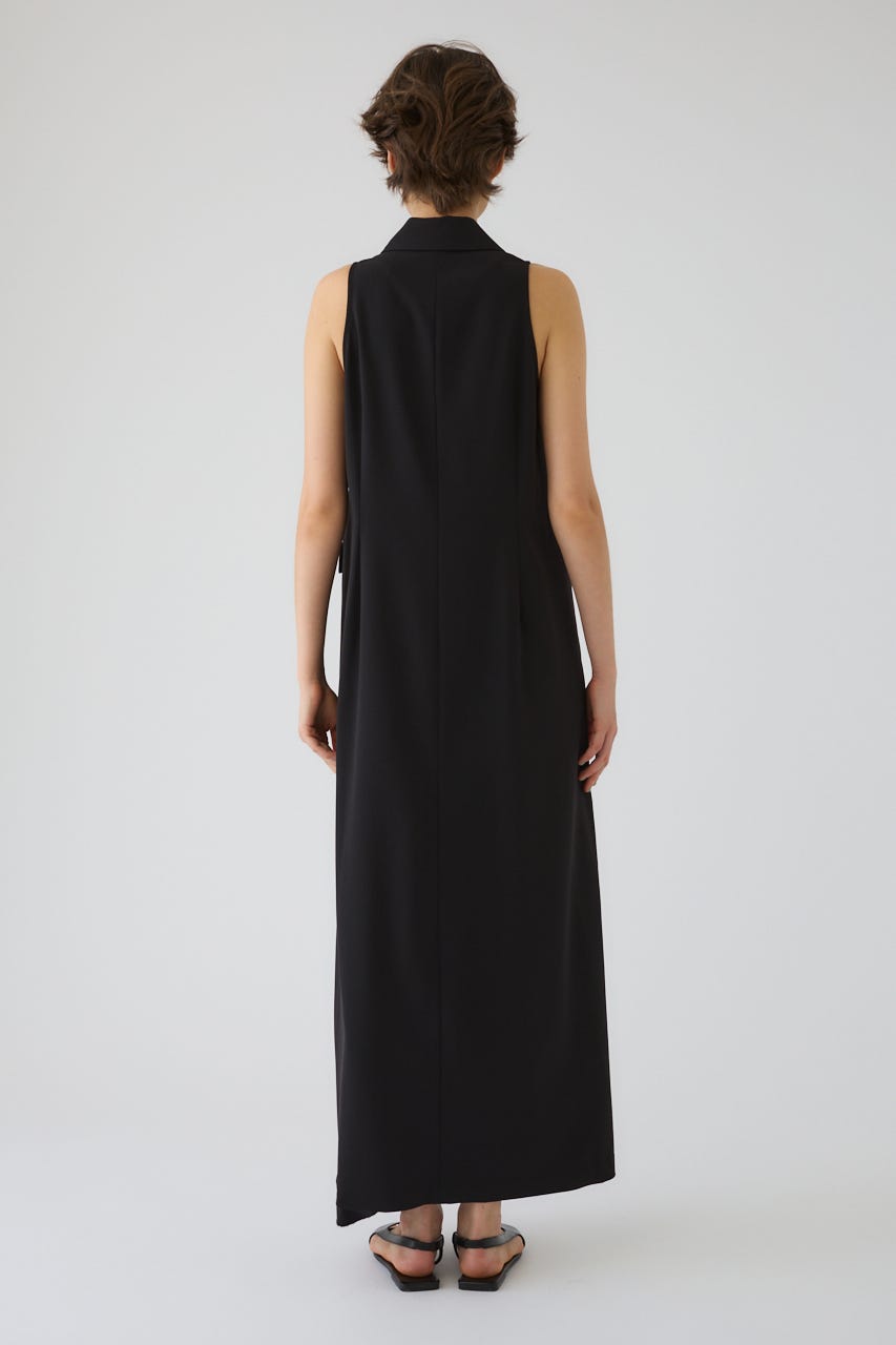5/1- order start Halter neck tailored dress BLK 36