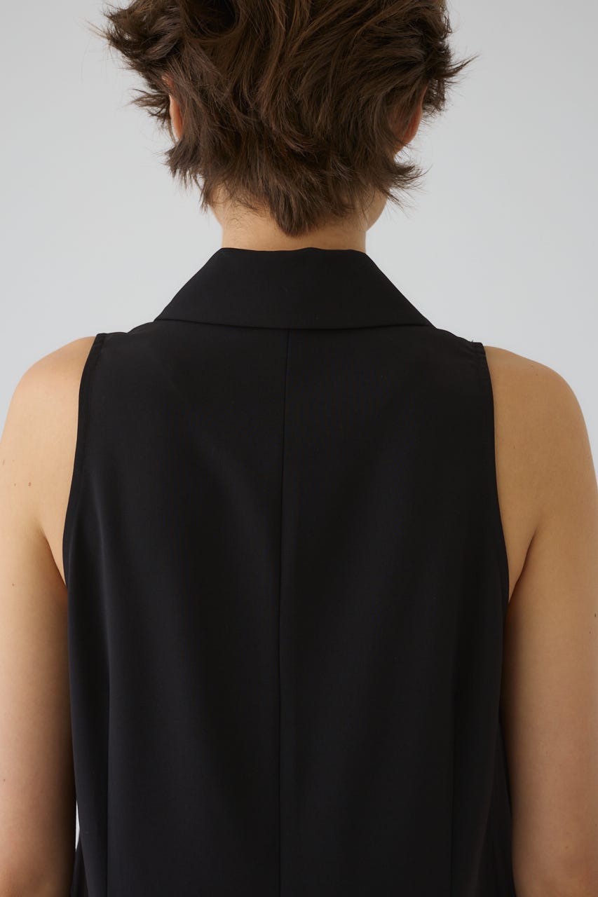 5/1- order start Halter neck tailored dress BLK 36